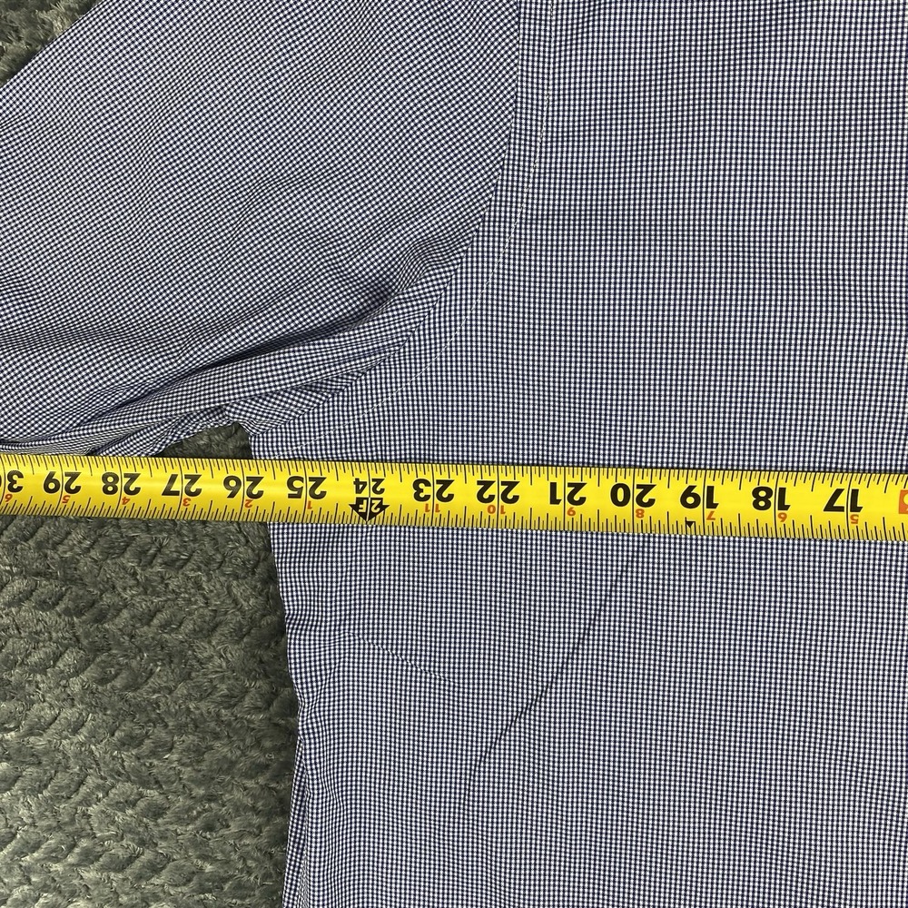 Polo Ralph Lauren Performance Mens XXL 2X Blue Houndstooth Button Down Shirt - Picture 7 of 9